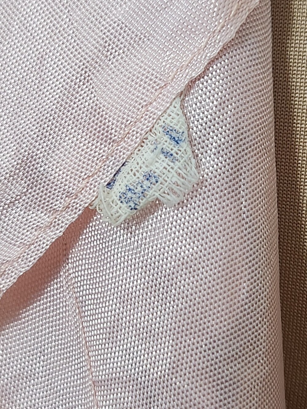 VINTAGE 1960s Peach Pink Sheath Lace Cocktail Dress - Size M - Picture 12 of 15